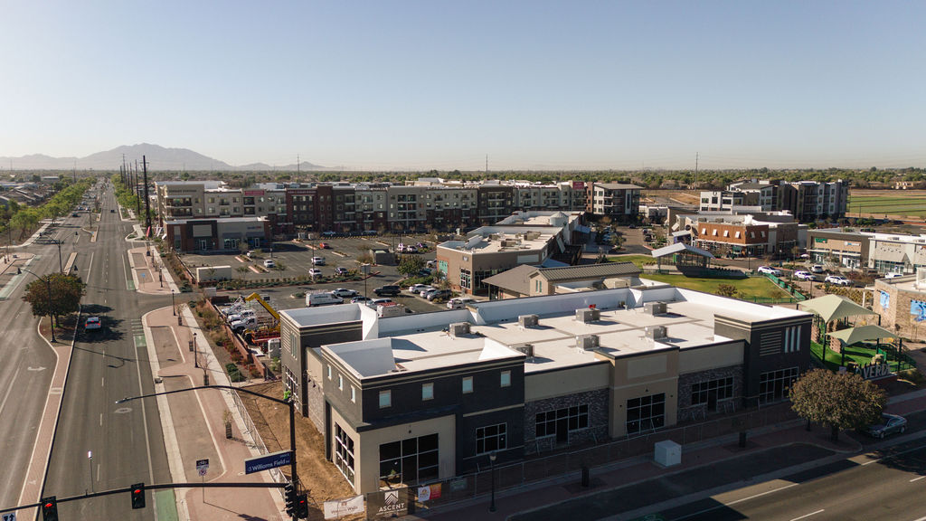 Commercial development aerial