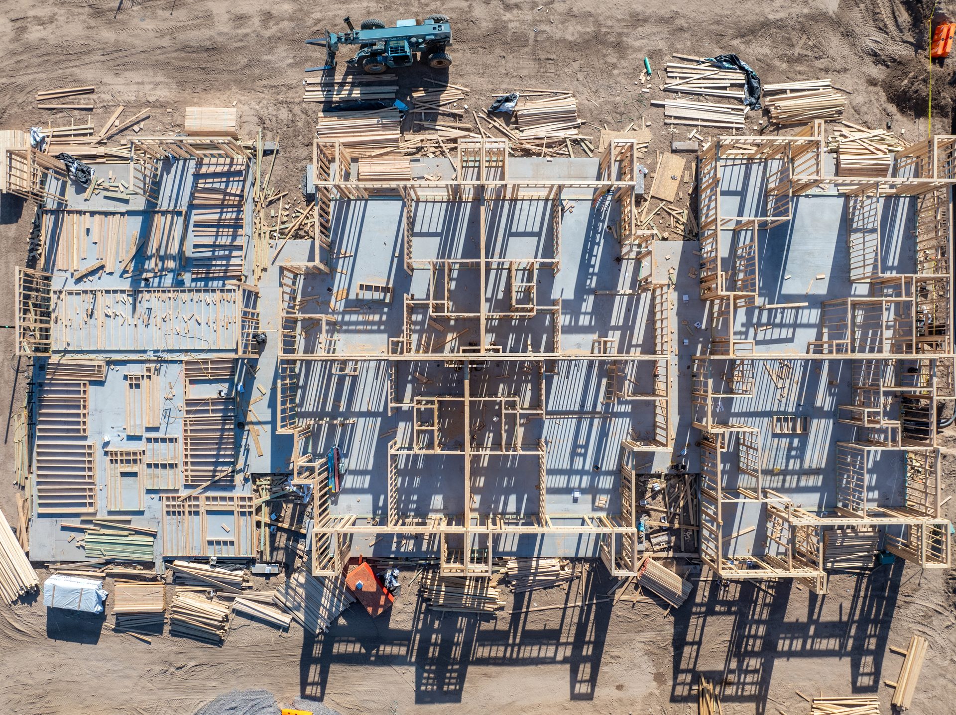 Overhead construction framing